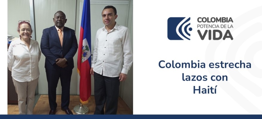 La Cónsul de Colombia Vilma Rocío Velásquez Uribe visitó el Ministerio de Ambiente de Haití