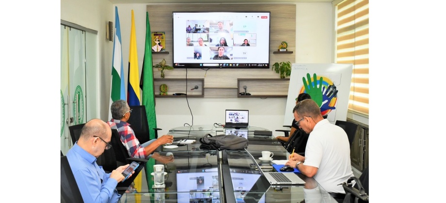 Foto en la que aparecen los participantes de la 1ª Reunión de Expertos de Colombia - Haití sobre la agenda de Seguridad Alimentaria en la República de Haití.