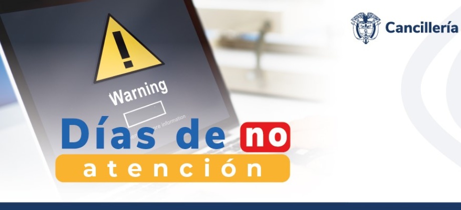 Consulado de Colombia en Puerto Príncipe no tendrá atención al público los días 13 y 14 de febrero de 2024
