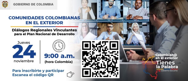 Diálogo Regional Vinculante con las Comunidades Colombianas en el Exterior (virtual) 